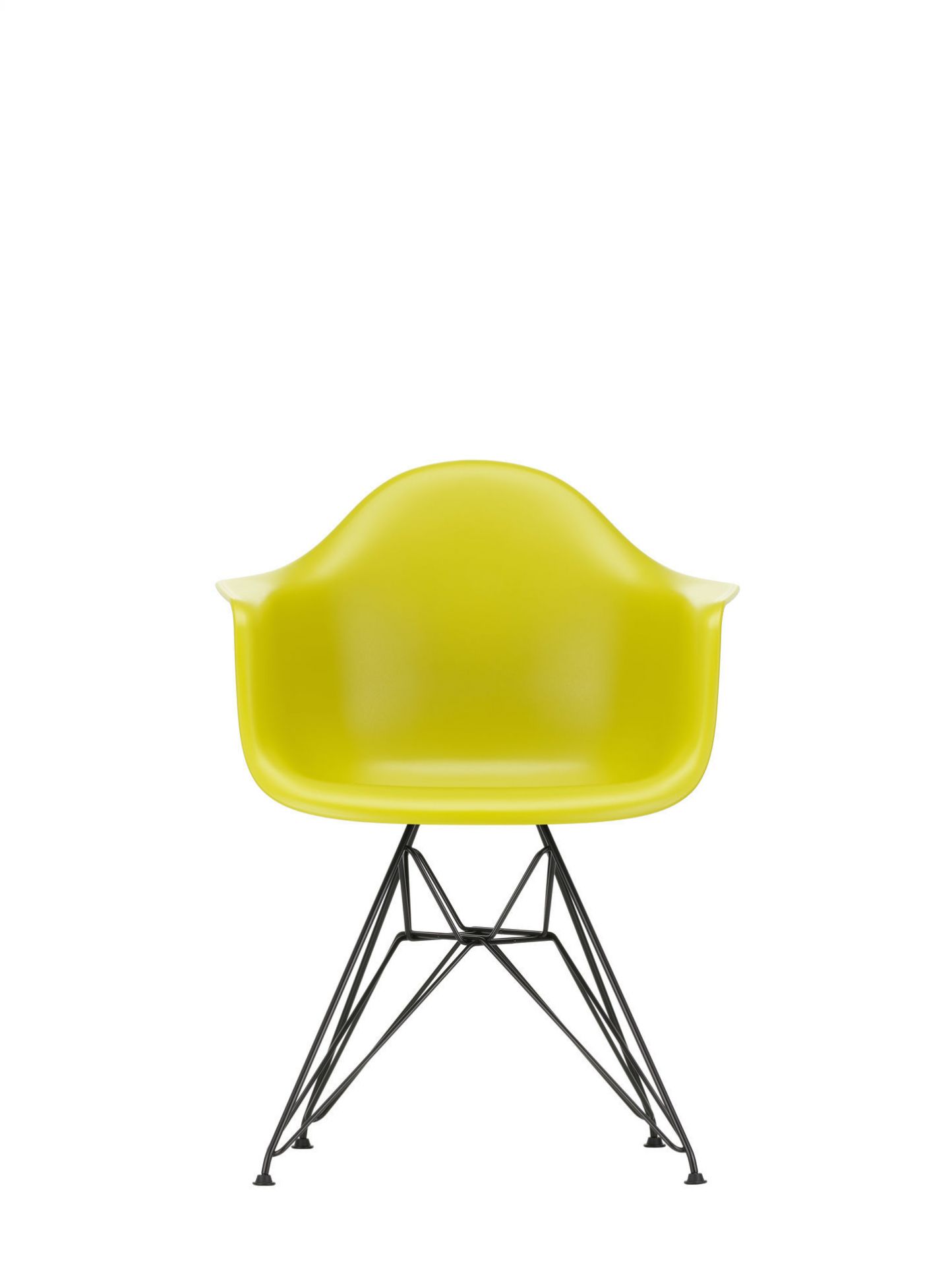 Eames Plastic Arm Chair DAR Chaise Vitra Noir - Sea blue