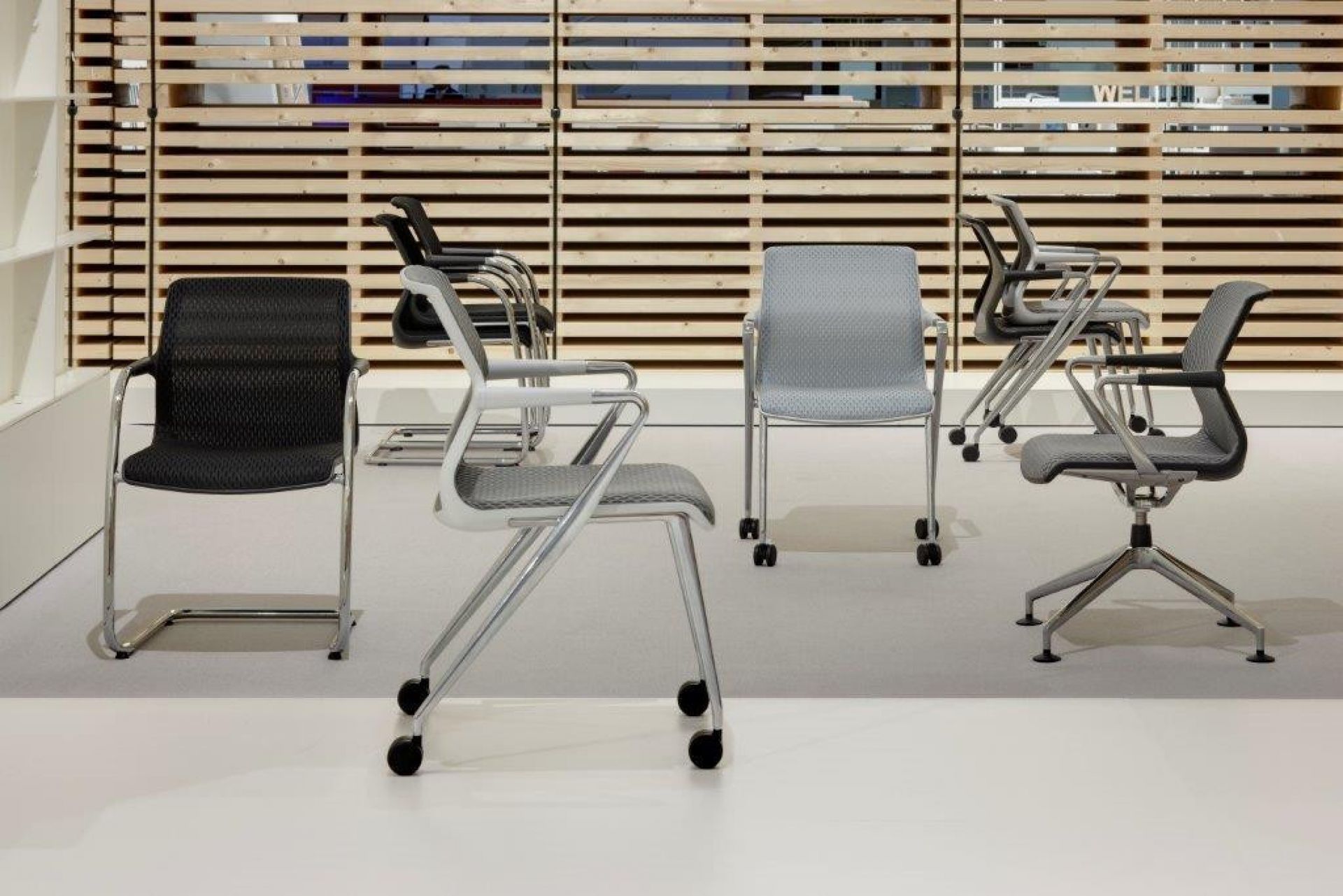 Unix Chair Chaise quatre jambes avec Rouler Vitra