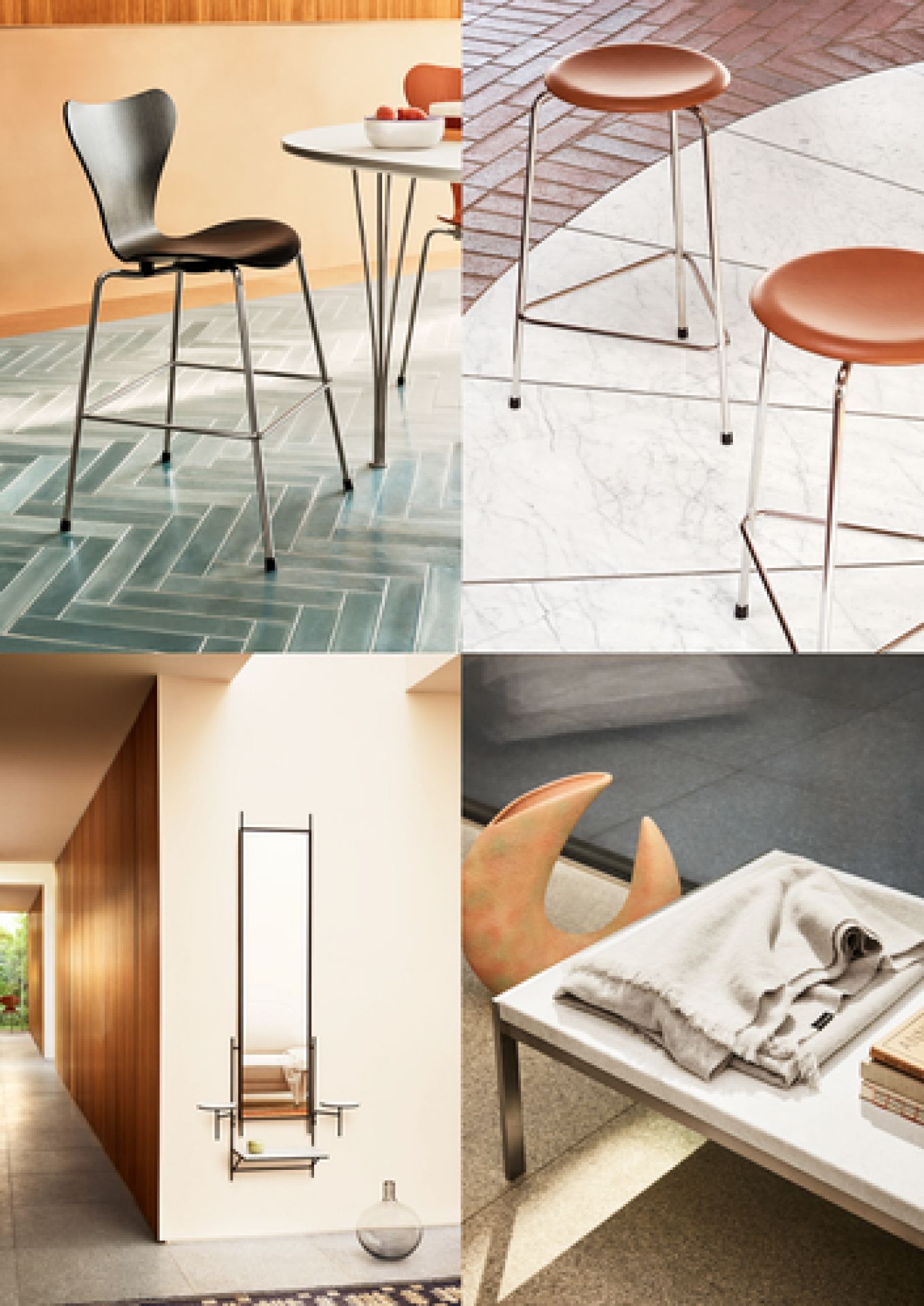 High Dot Tabouret Haut Fritz Hansen