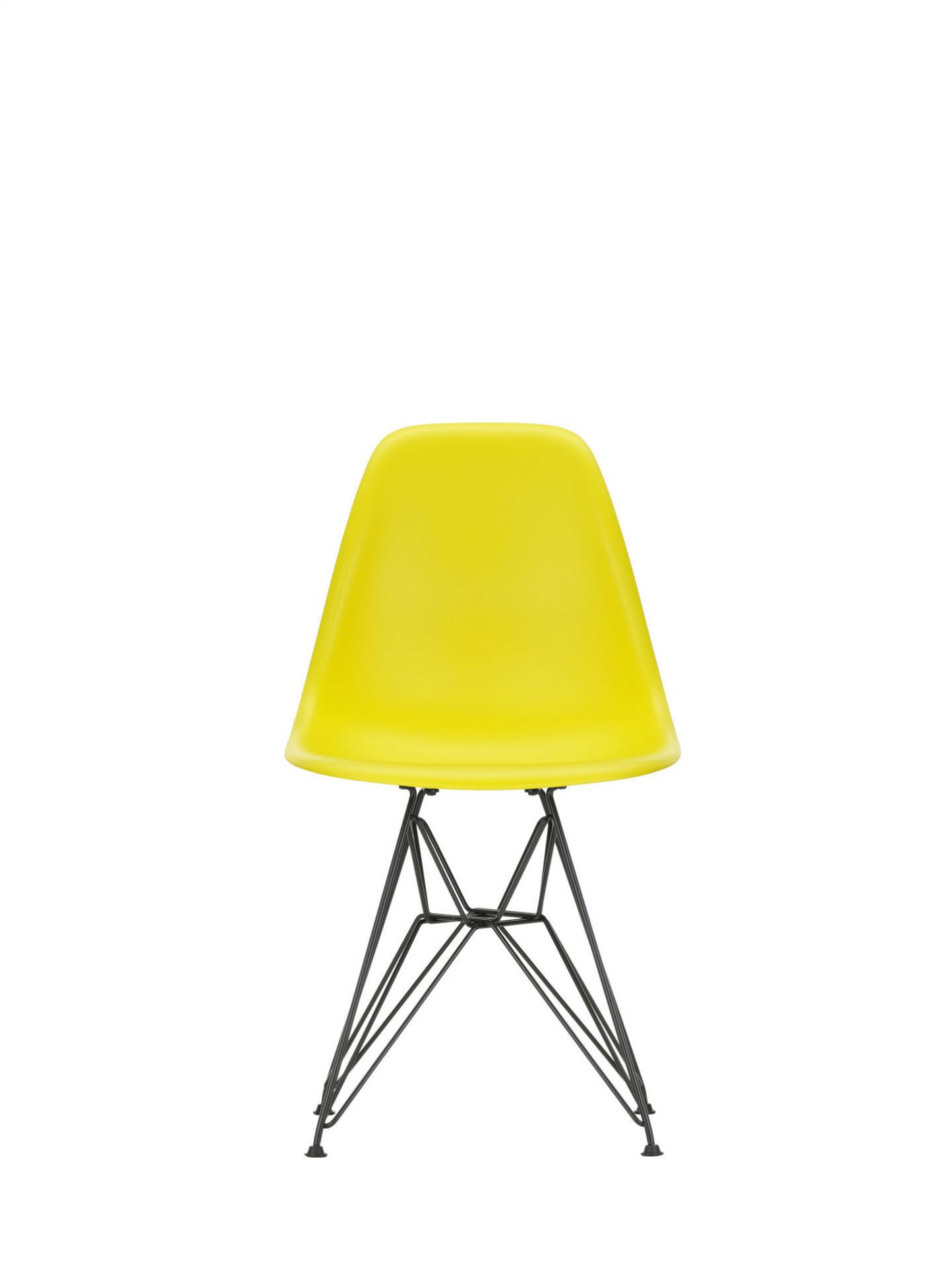 Eames Plastic Side Chair DSR Chaise Vitra Noir-Pebble