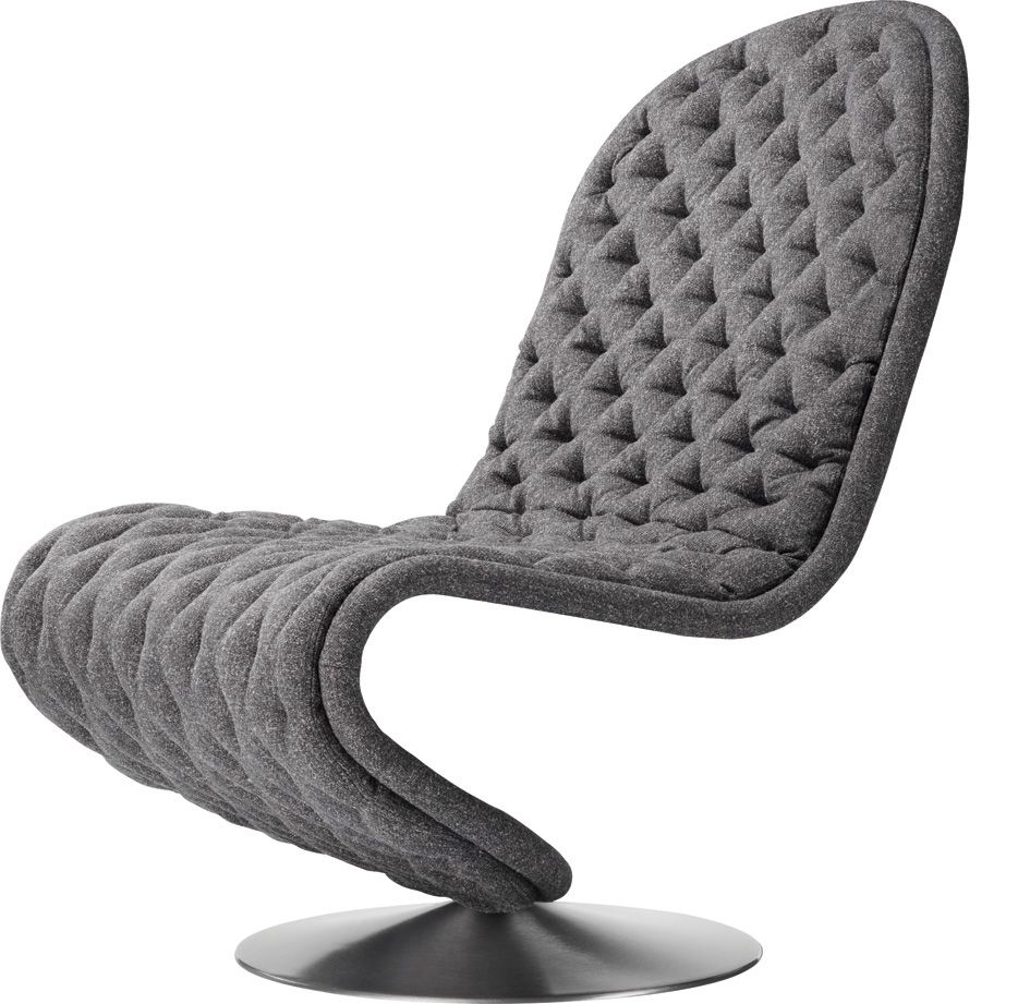 System 1-2-3 Lounge Deluxe Fauteuil à pied rond Verpan 