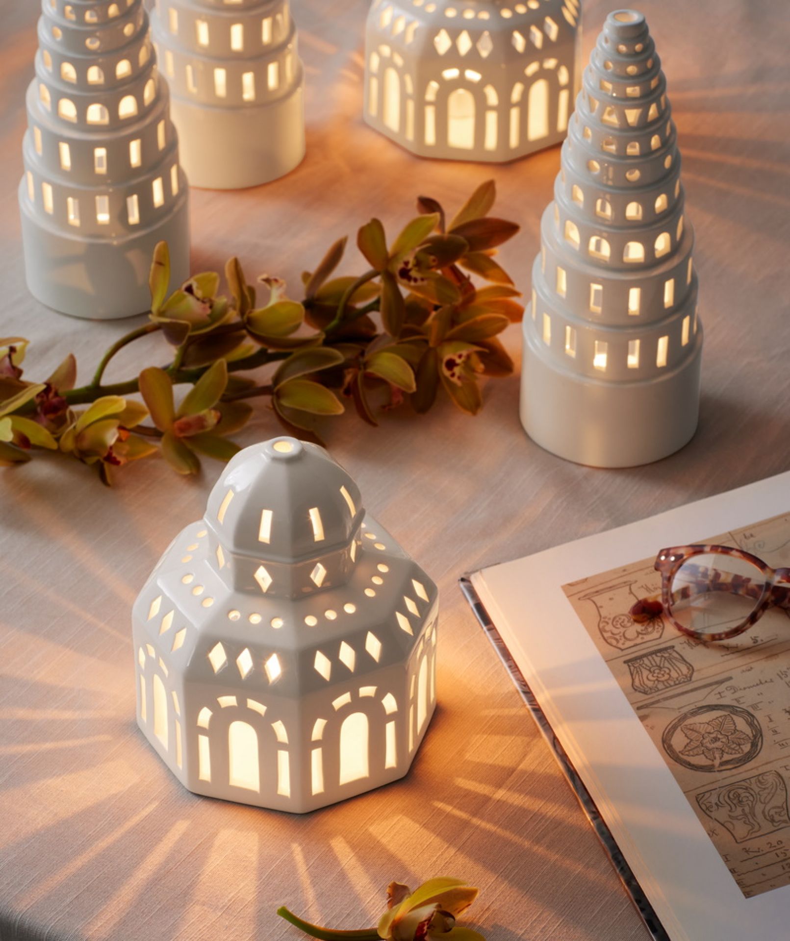 Urbania Maison de lumière Glassalen H 14,5 cm Kähler OFFRE SPECIALE