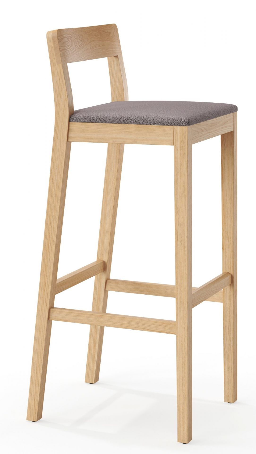 Sit tabouret de bar en bois avec coussin d'assise Zeitraum