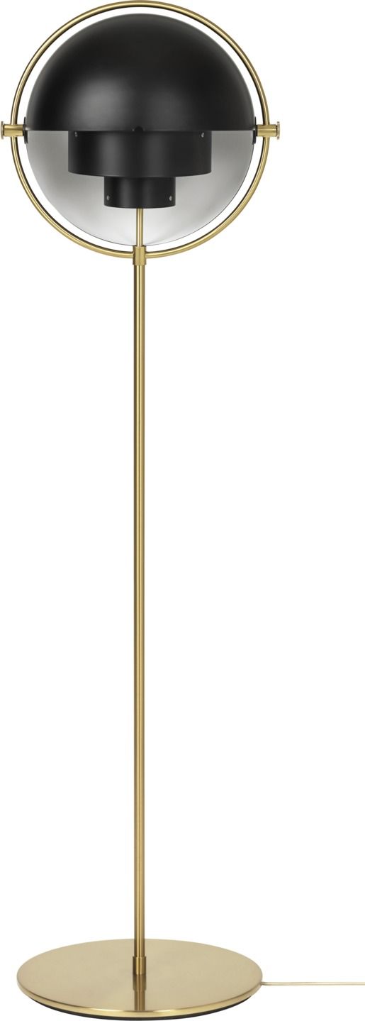 Multi-Lite Lampadaire Noir / Laiton Gubi