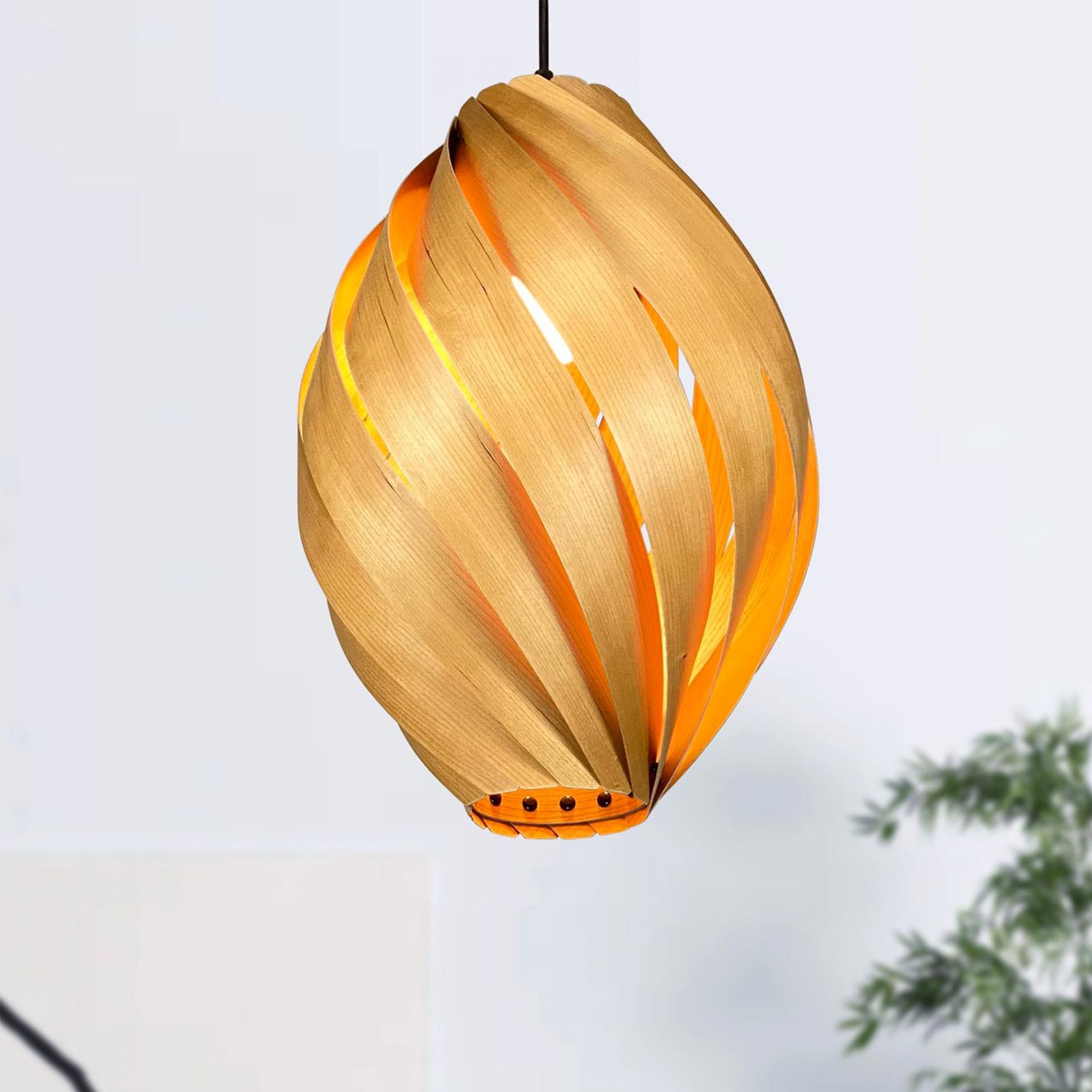 Ardére Lampe à suspendre arrondi Cerisier Gofurnit