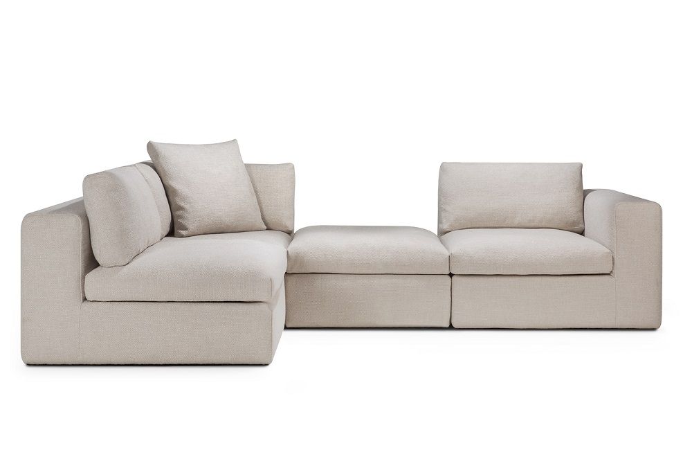 Canapé Mellow accoudoir gauche/droit Ivory tissu Ethnicraft 