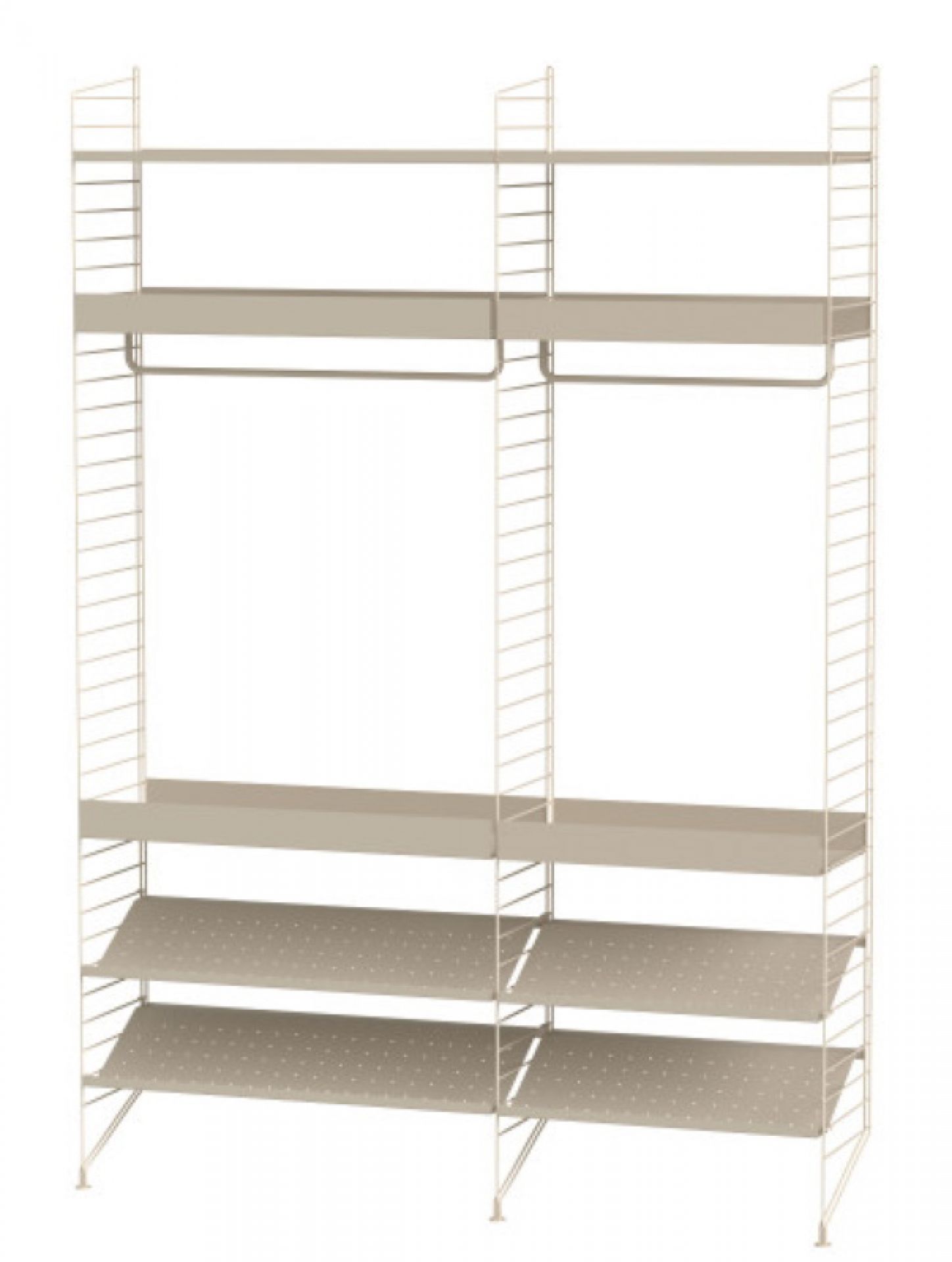 Système de rayonnage au sol de la chambre à coucher à cordes C String Furniture Beige - Beige