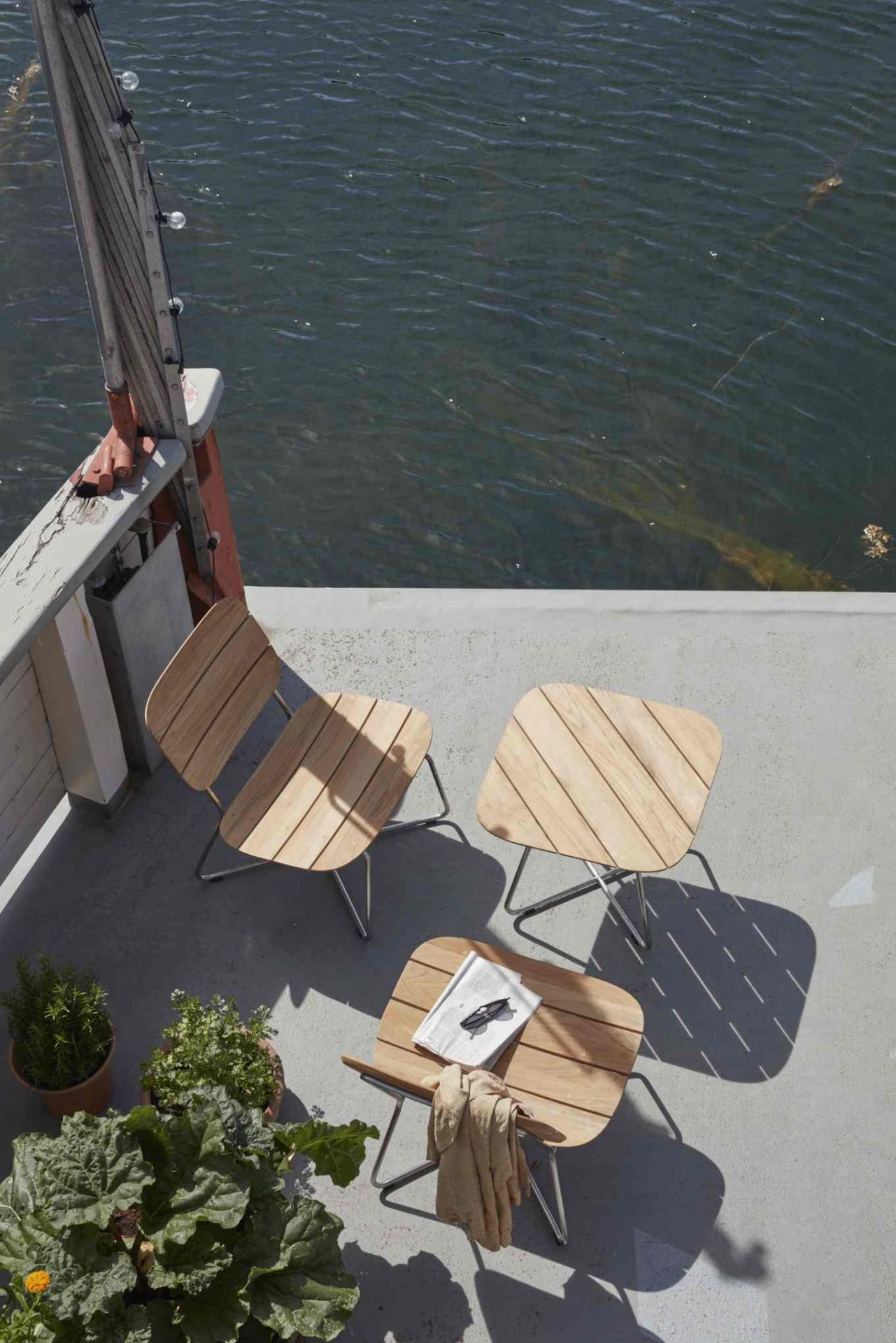 Lilium Armchair Chaise à accoudoirs Outdoor Skagerak by Fritz Hansen