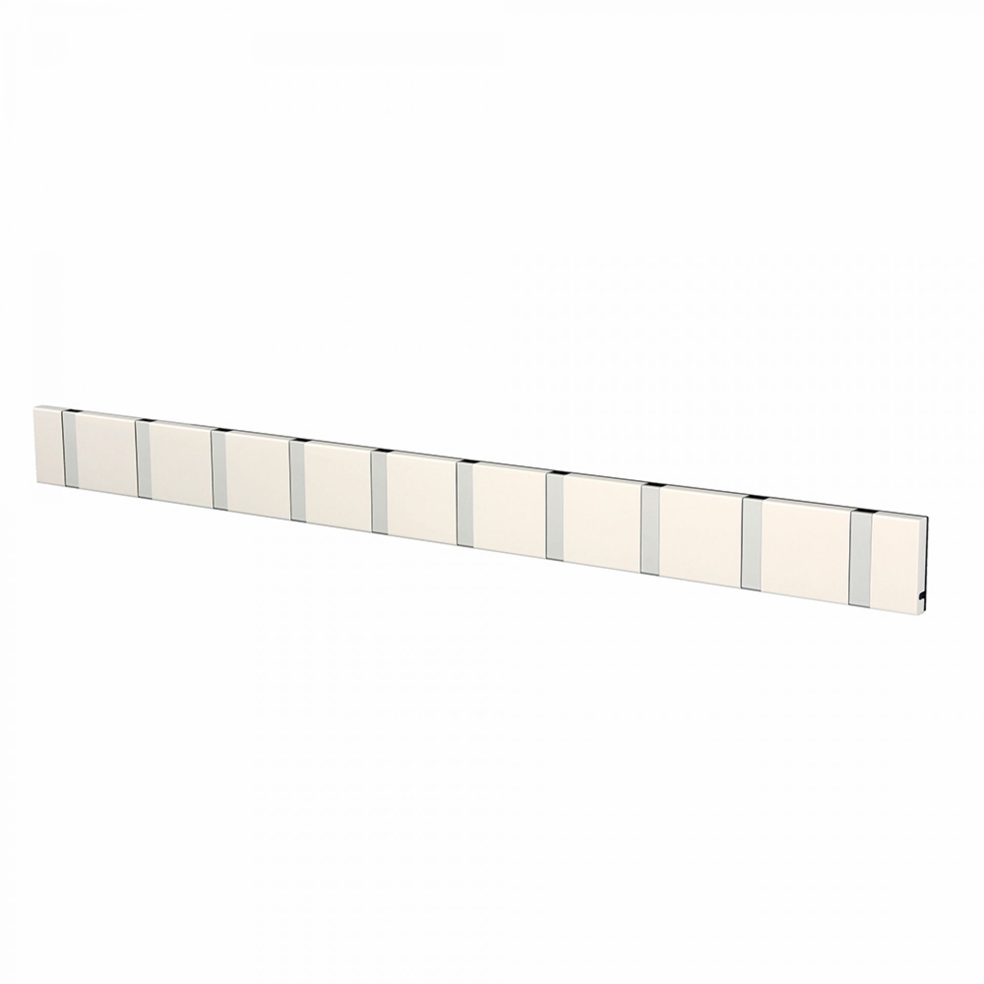 Knax portemanteau mural horizontal 8 crochets BLANC Loca OFFRE SPECIALE