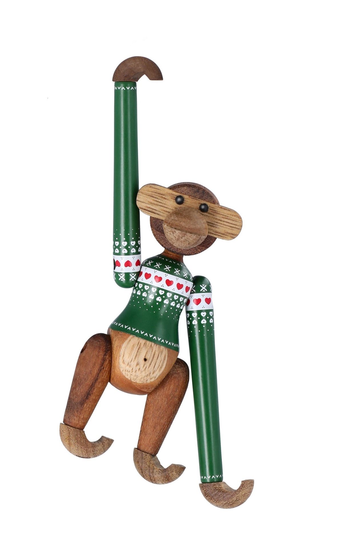 Christmas Jumper Singe 2025 mini figurine en bois vert Kay Bojesen