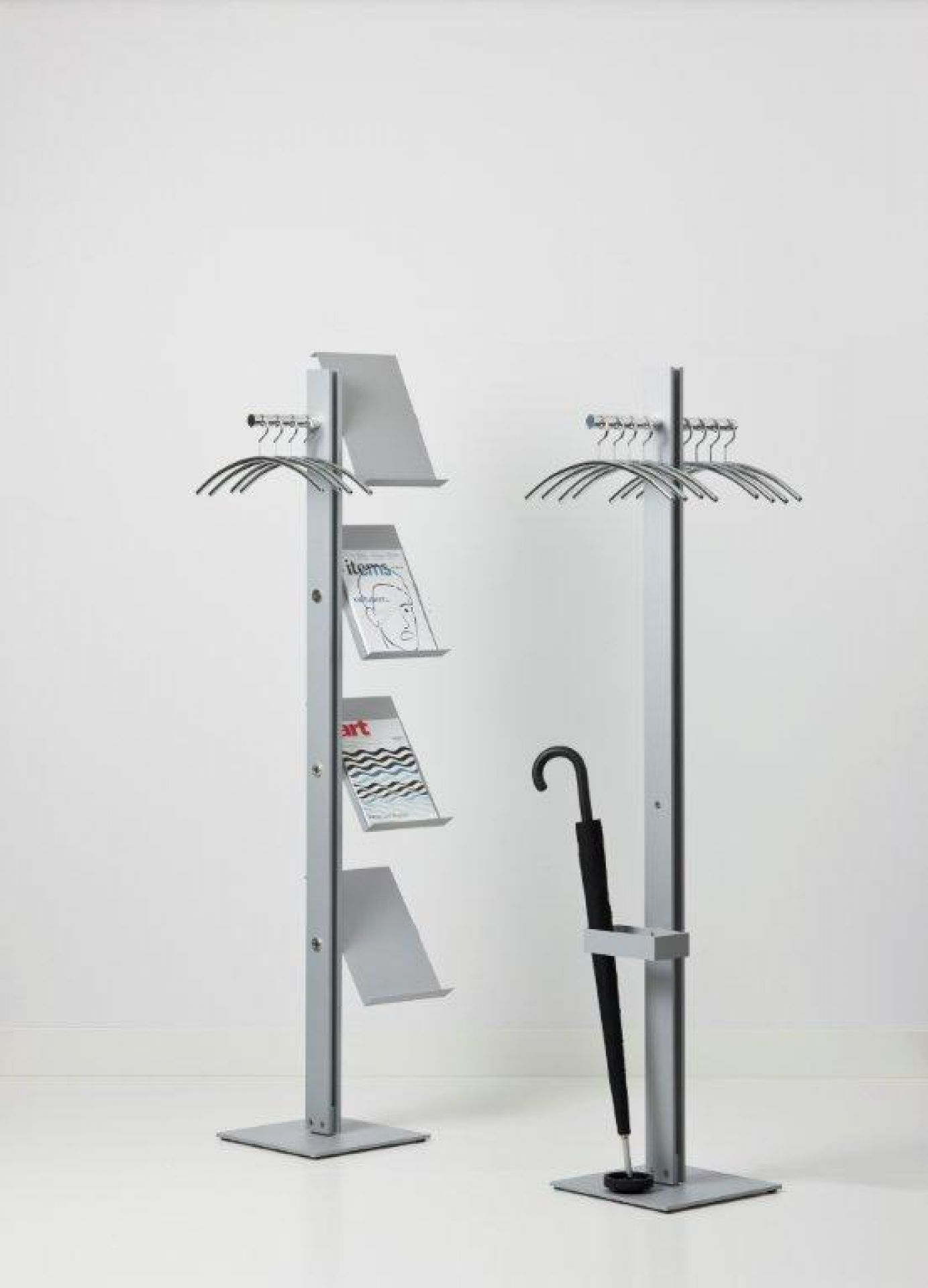 Standfree B porte-mateau avec rangement de brochures