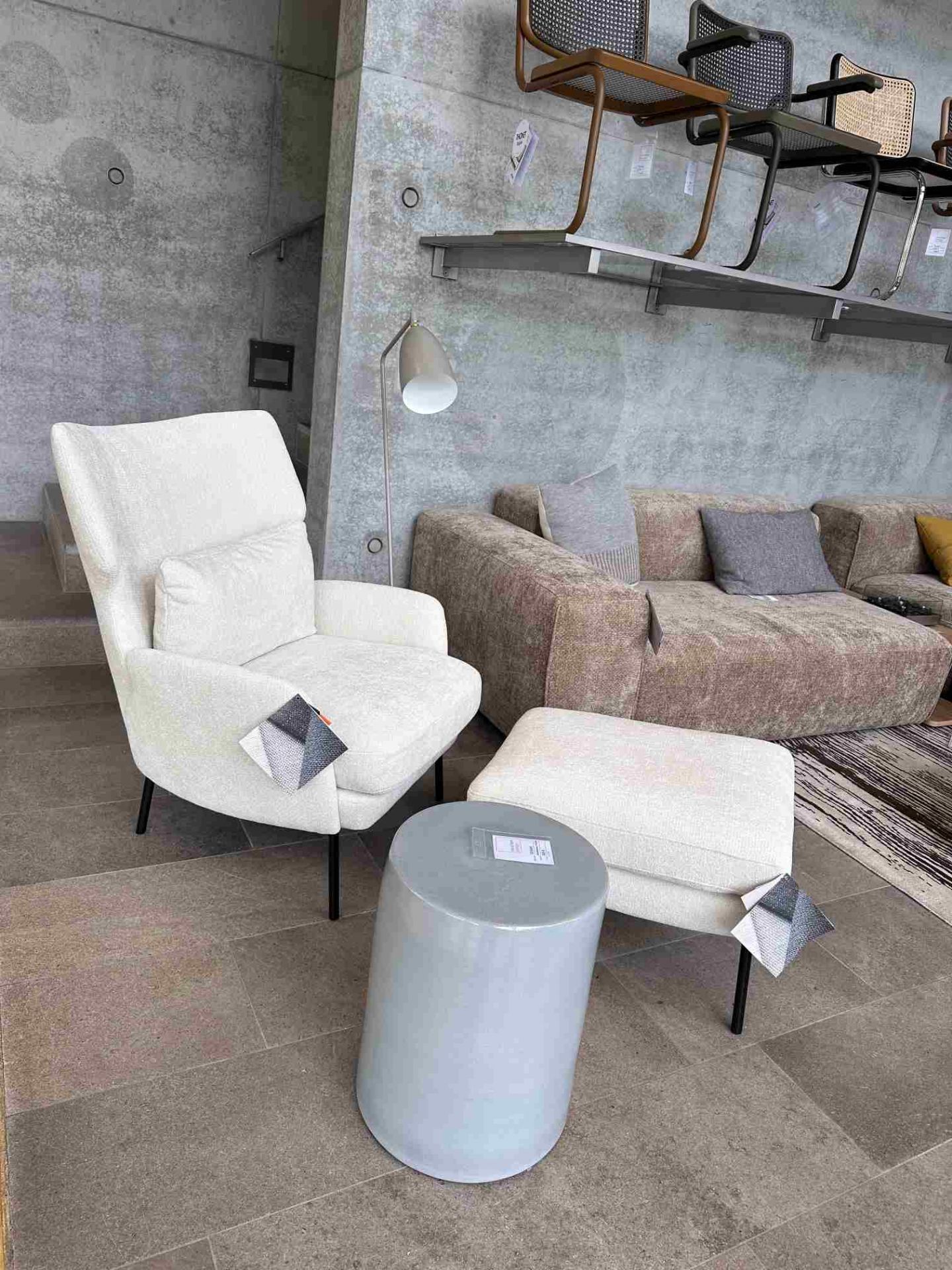 Seatrelax fauteuil & ottoman modèle maison ed design