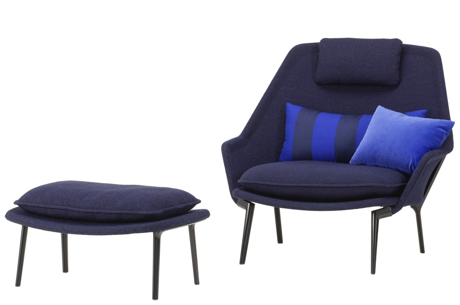 Slow Chair & Ottoman Fauteuil en tissu Vitra 