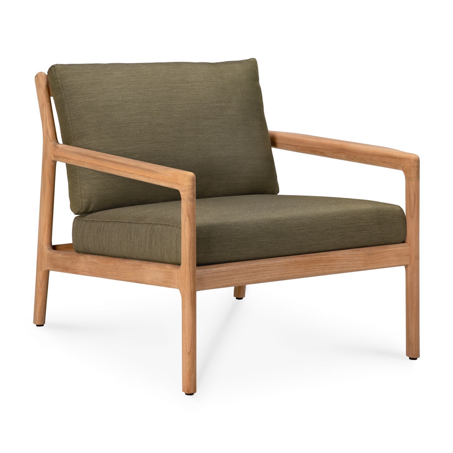 Fauteuil de jardin Jack Outdoor Lounge Chair en tissu vert teck Ethnicraft