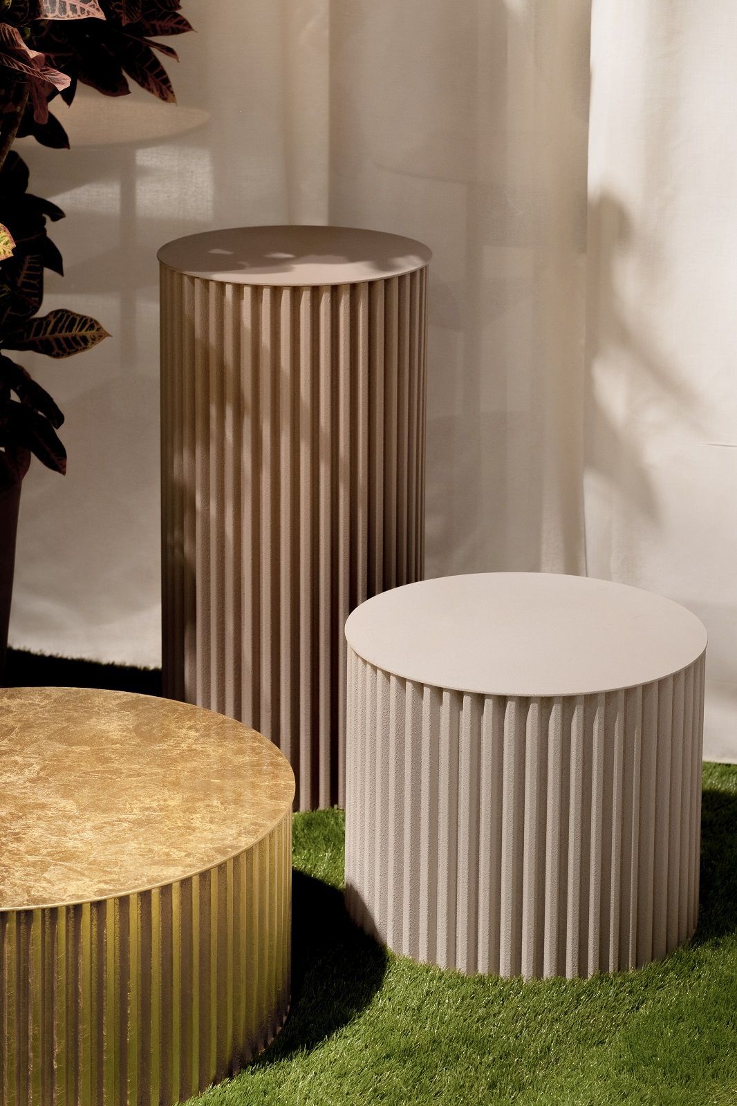 Herclino Side table Table d'appoint Indoor / Outdoor Gris Opinion Ciatti