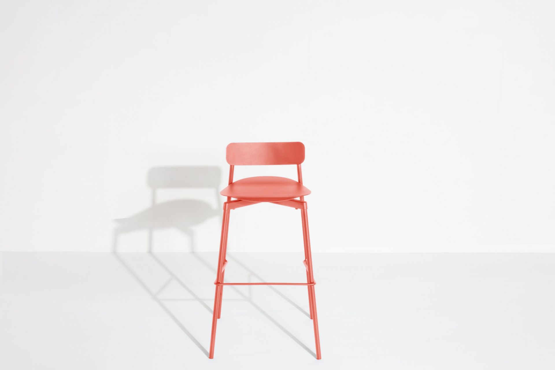 Fromme Barstool Tabouret de bar H 75 cm Petite Friture Corail Fromme Barstool Tabouret de bar H 75 cm Petite Friture Corail