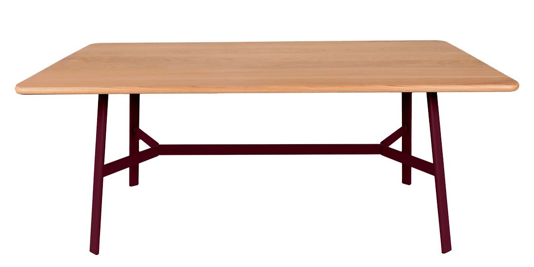 SO'O / SO O Table de salle à manger en chêne 180 × 90 cm Intérieur Fermob