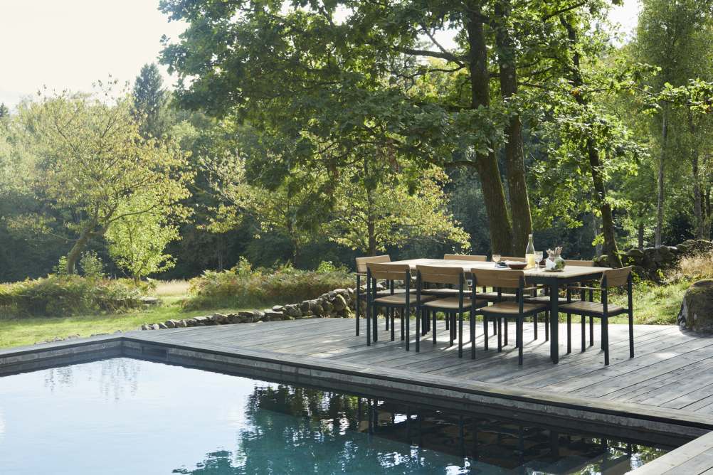 Pelagus Chaise Skagerak by Fritz Hansen Vert chasseur