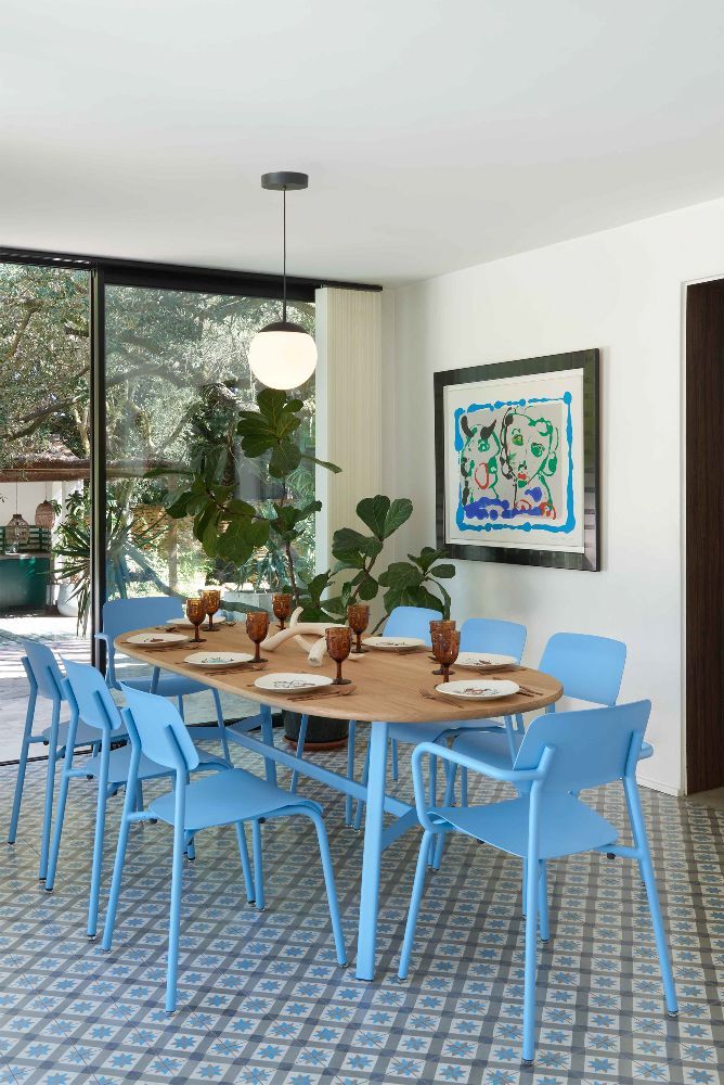 SO'O Table de salle à manger en chêne 220 × 95 cm (ovale) Intérieur Fermob