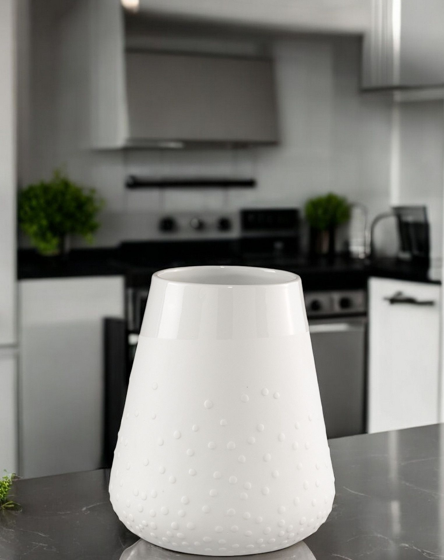 Maison Poésie Vase en porcelaine Points Roues OFFRE SPECIALE