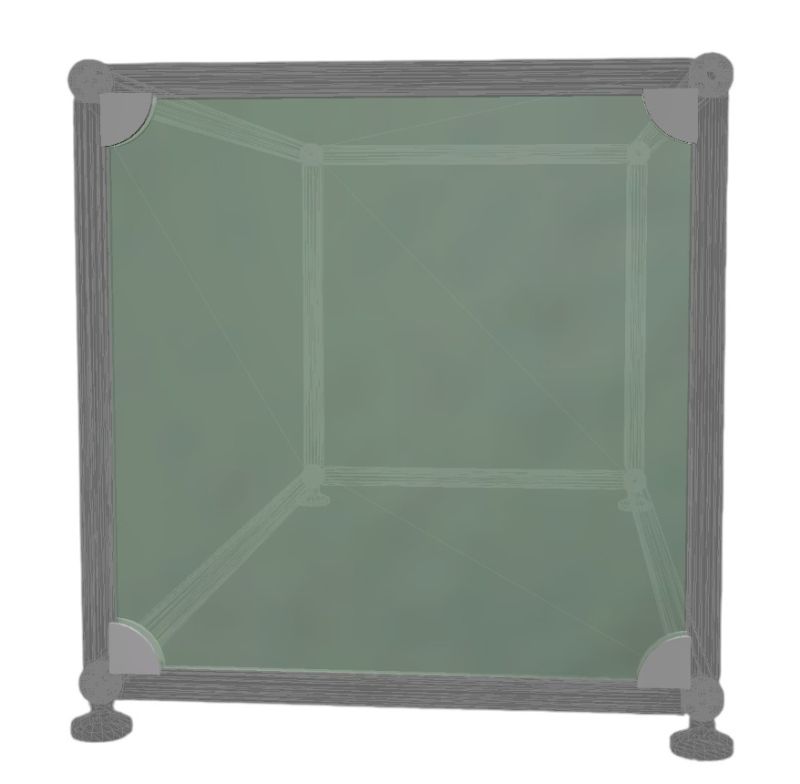 USM Haller 1x élément en verre +4 supports en verre chromé Pièces de rechange OFFRE SPECIALE