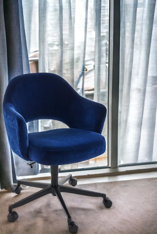 Saarinen Relax chaise de conférence 5-étoiles pied pivotant avec accoudoirs Knoll Interntional 