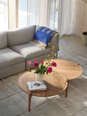 Table basse Aria en chêne naturel / Basse Ø 90 x H 30 cm Design House Stockholm OFFRE SPECIALE