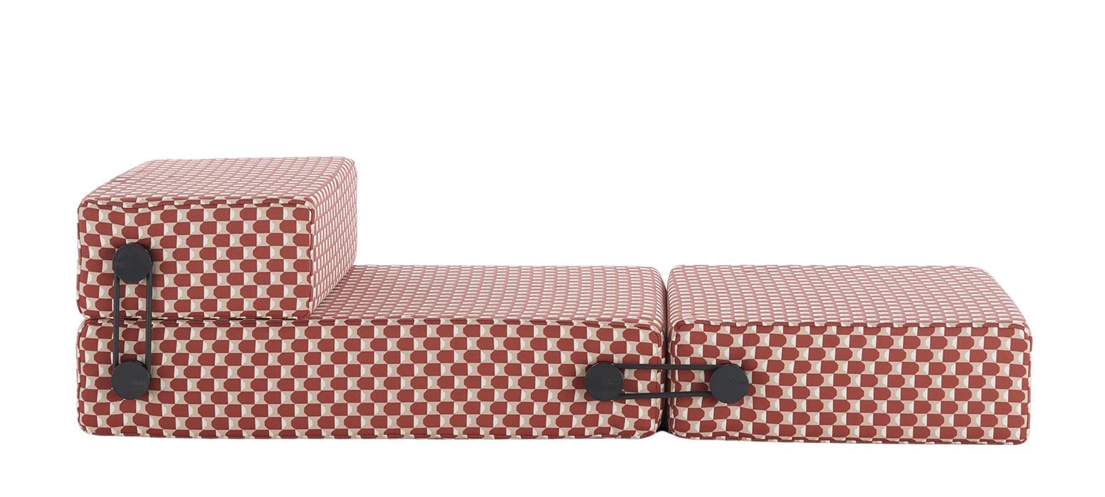 Chaise longue/méridienne/canapé d'extérieur Trix Obi Check Kartell