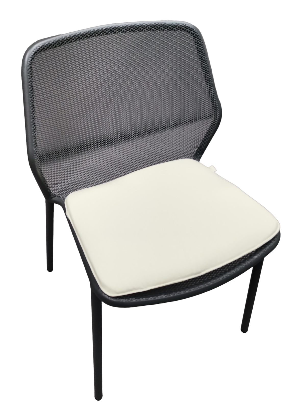 Darwin chaise FER ANTIQUE avec coussin d'assise 700/4 ECRU Emu OFFRE SPECIALE