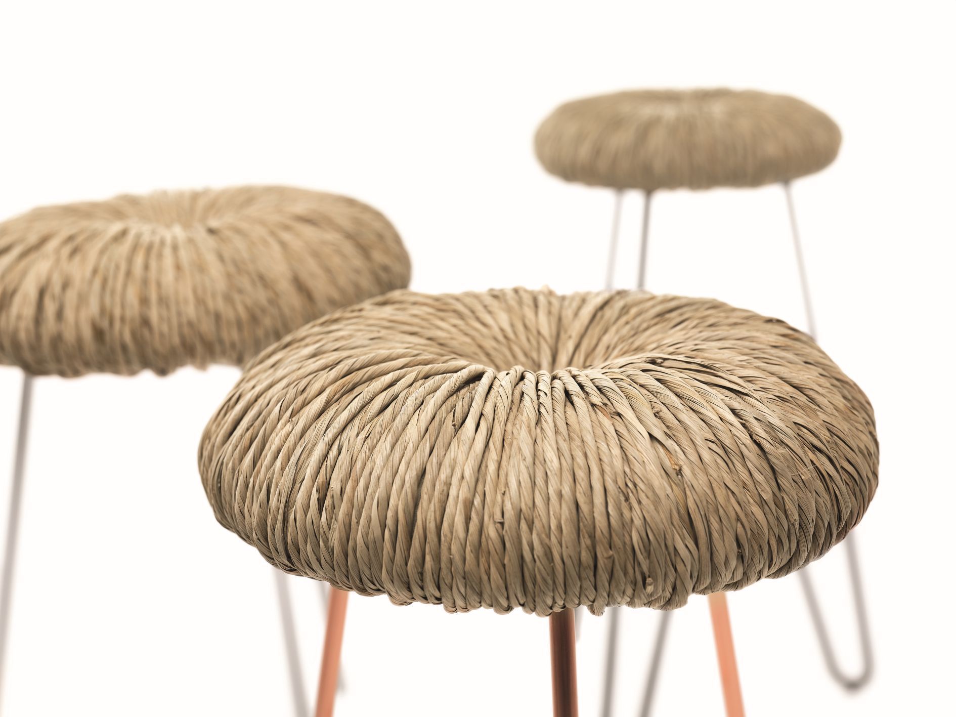 Donut Tabouret gris H45cm Mogg