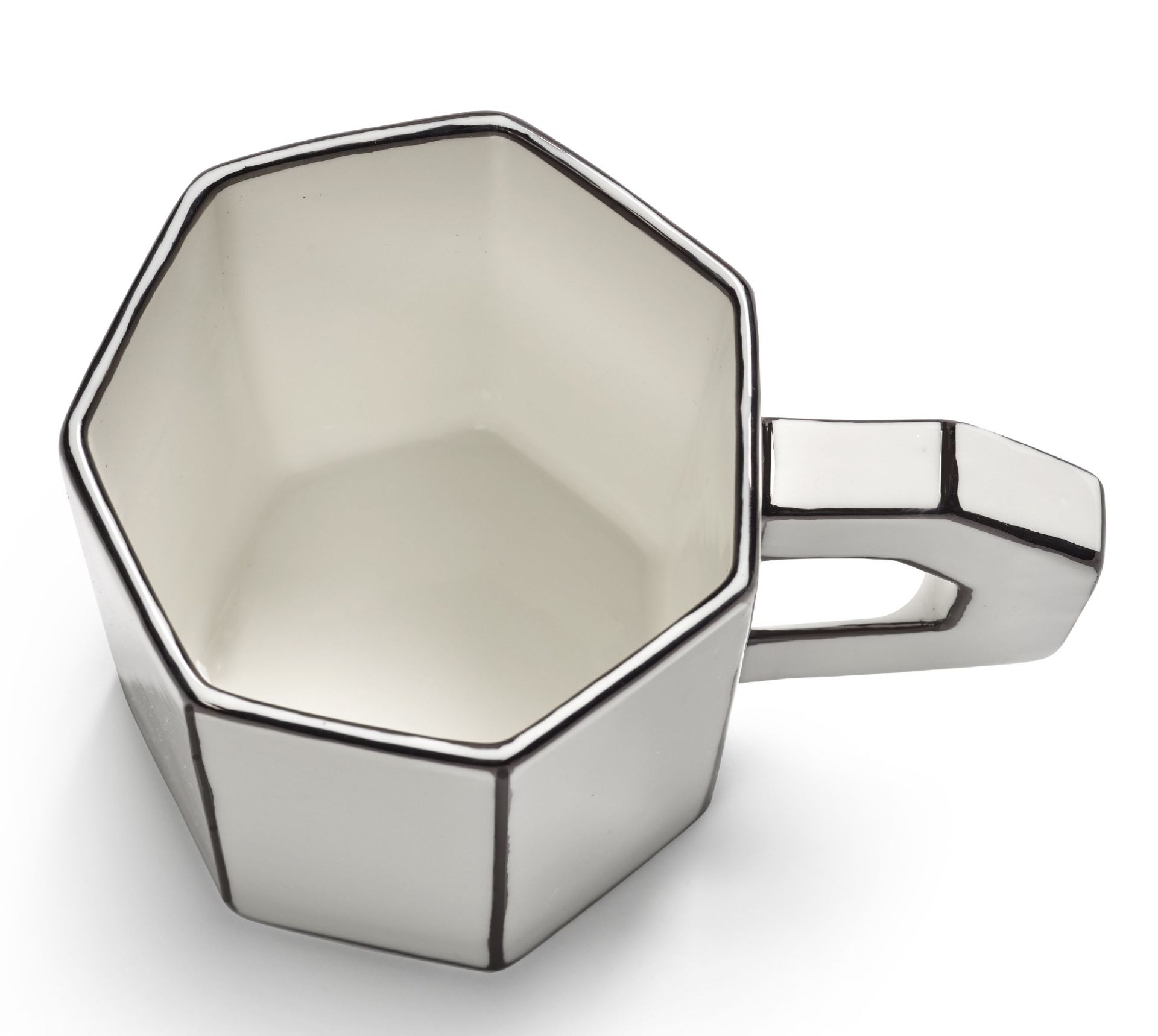 Tasse à thé blanche/noire Carte Blanche Serax  