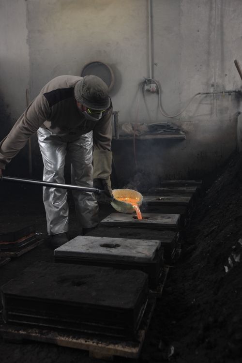 Walter Gropius Béquille de porte Tecnolumen nickel poli