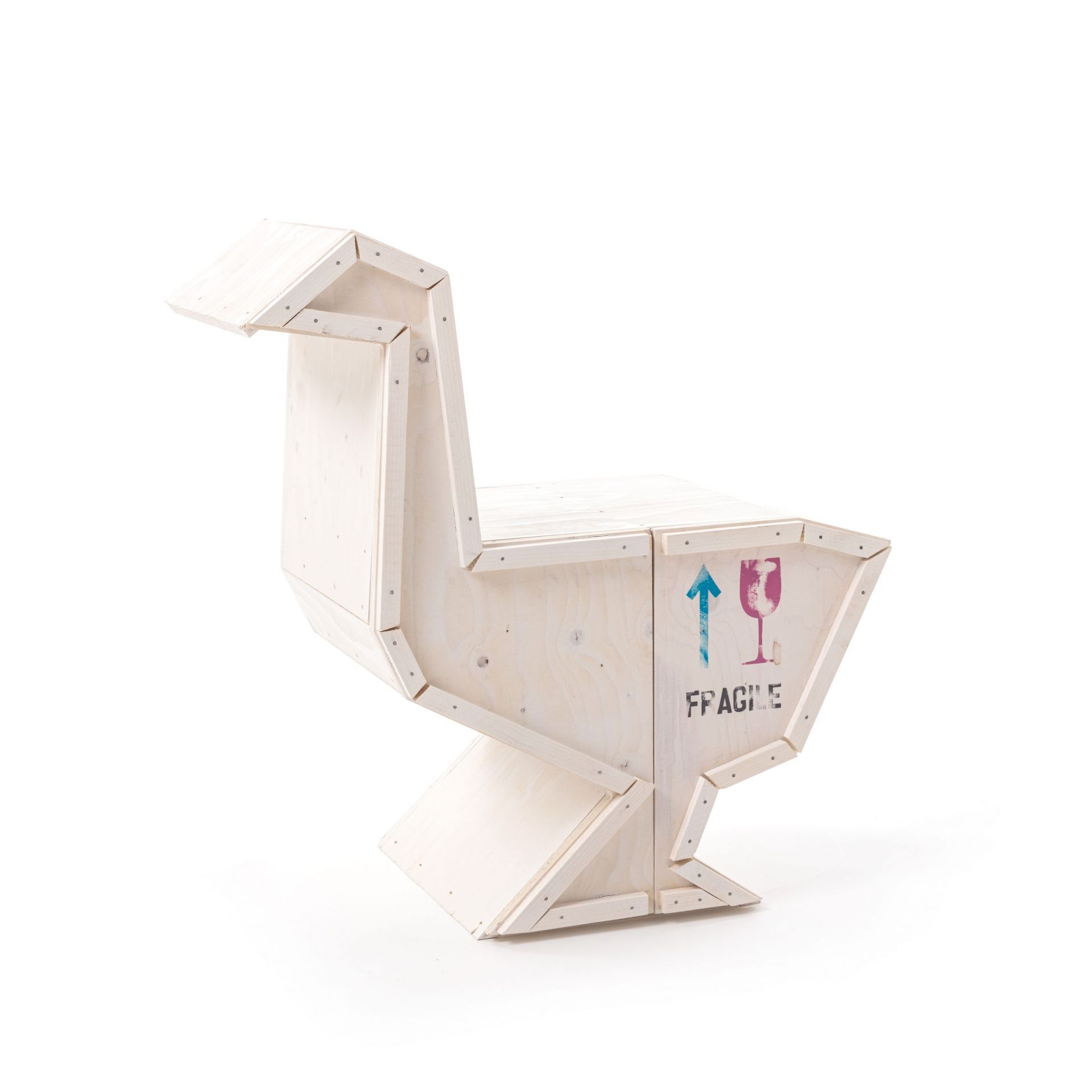 Sending Animals 2.0 Goose armoire blanc Seletti