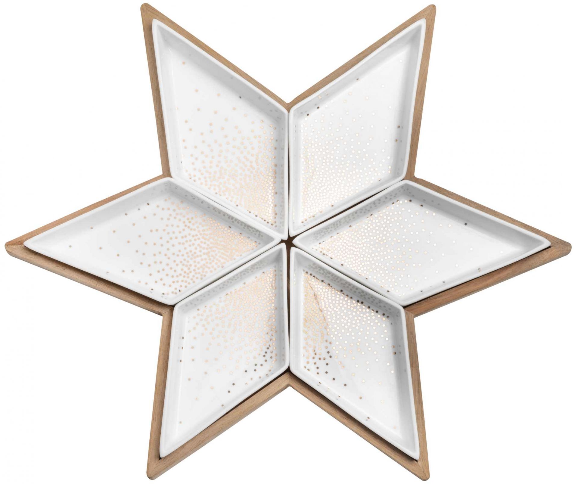 Assiette en étoile avec bols de service Räder