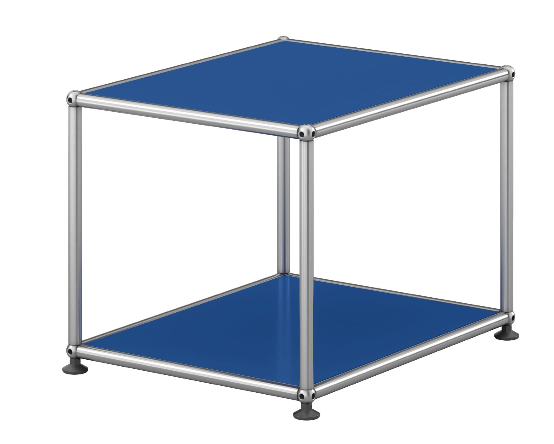 USM Haller Table d'appoint M21 ouverte et étroite, expédition rapide, bleu gentiane