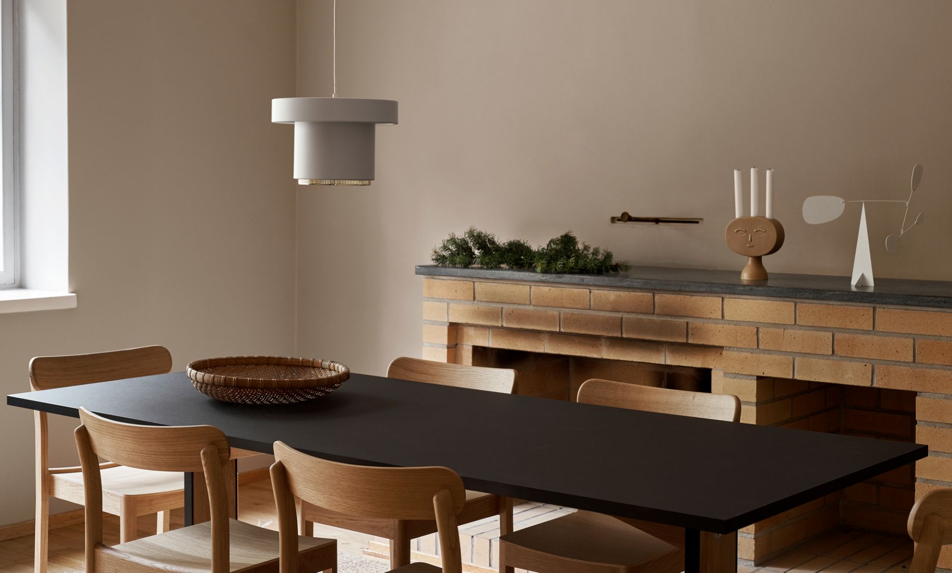 A201 Pendant light Lampe de suspendue Artek Blanc - Laiton