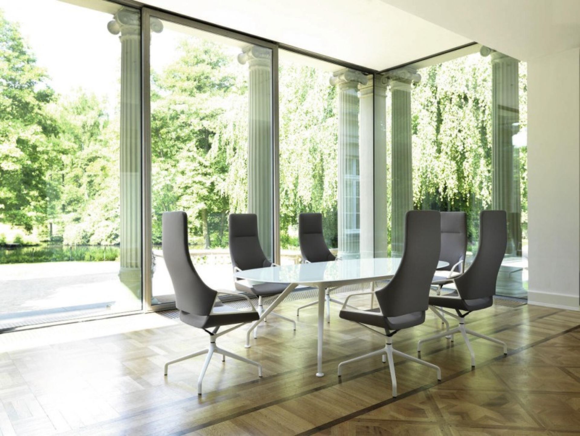 Graph Chaise de conférence à dossier haut 302/5 Wilkhahn 