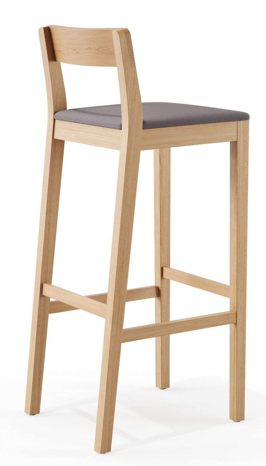 Sit tabouret de bar en bois avec coussin d'assise Zeitraum