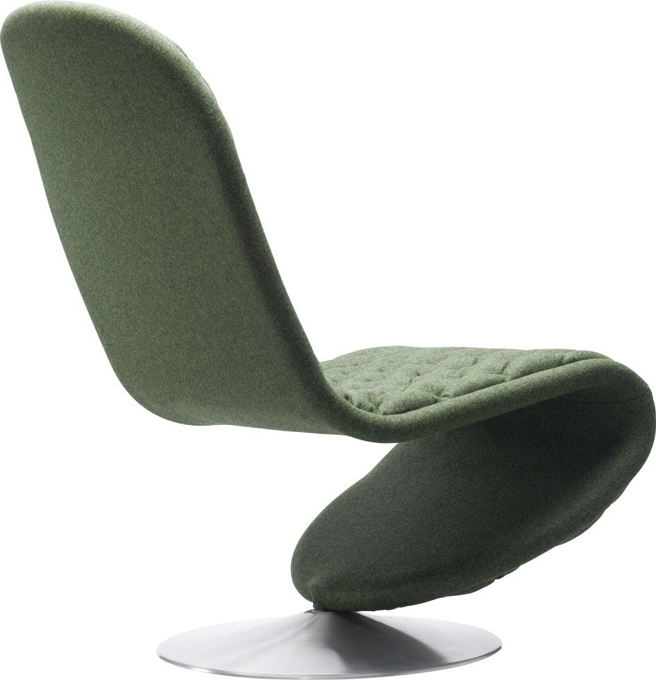 System 1-2-3 Lounge Deluxe Fauteuil à pied rond Verpan 