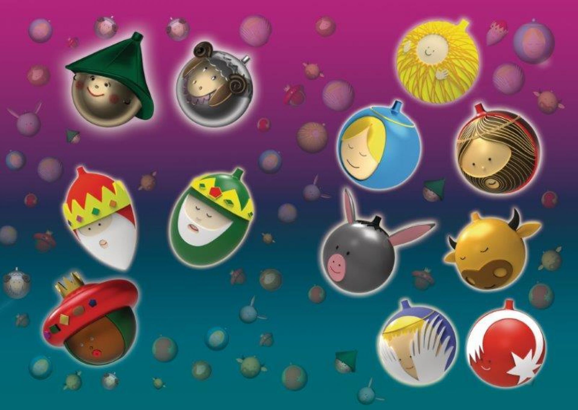 Palle Presepe – Asinello l’ âne boule de NoëL d’ Alessi AMJ13 5
