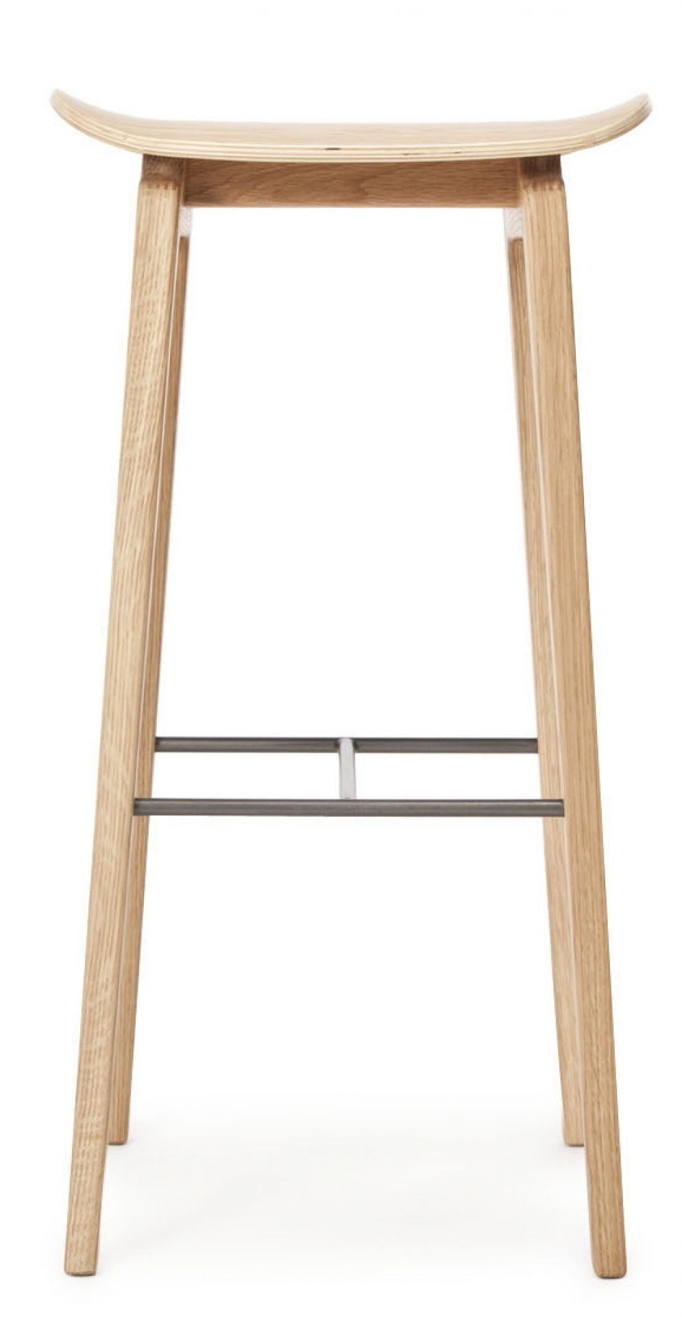 NY11 Barhocker aus Eiche natur, 75 cm hoch, für Küche oder Bar.