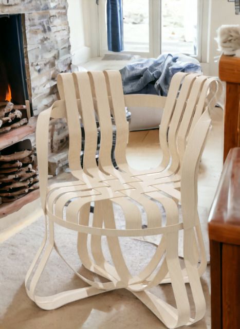 Chaise Cross Check avec accoudoirs Knoll International
