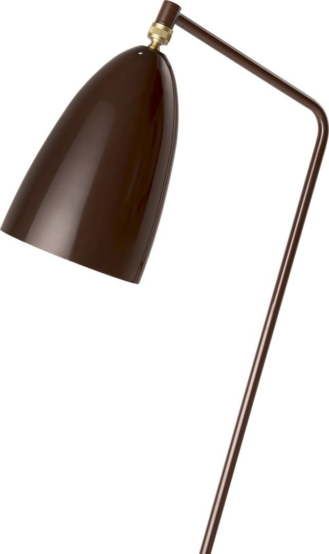 Gräshoppa / Grashoppa lampadaire Marron Noyer Brillant Gubi