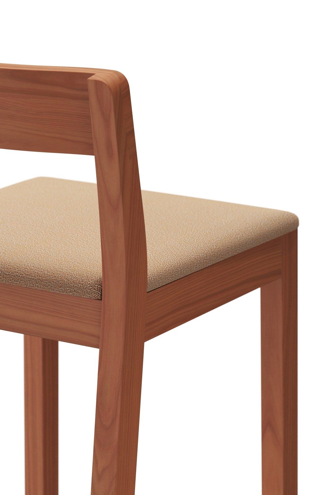 Sit tabouret de bar en bois avec coussin d'assise Zeitraum
