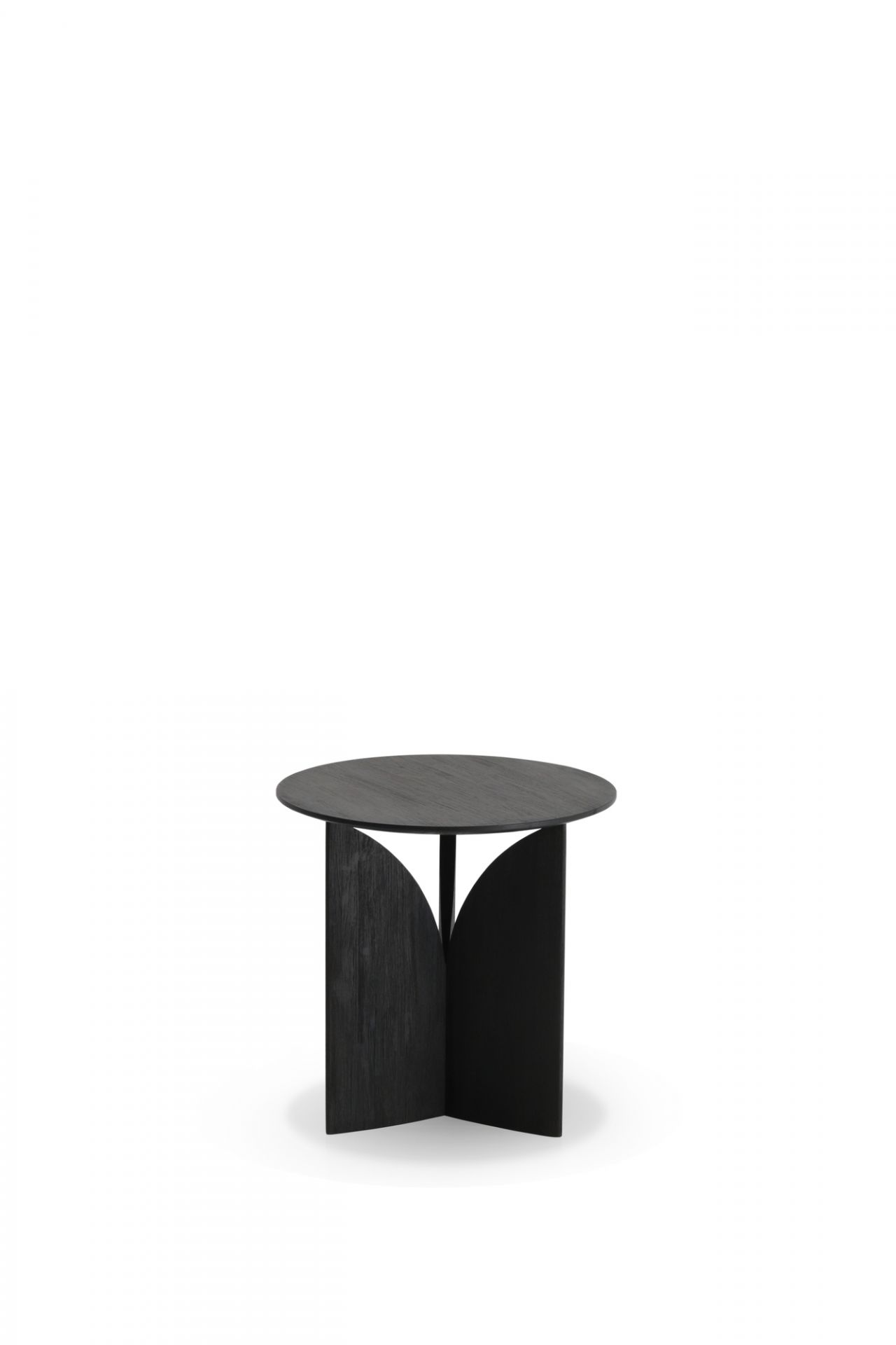 Teak Fin Table d'appoint Peint en Noir Ethnicraft