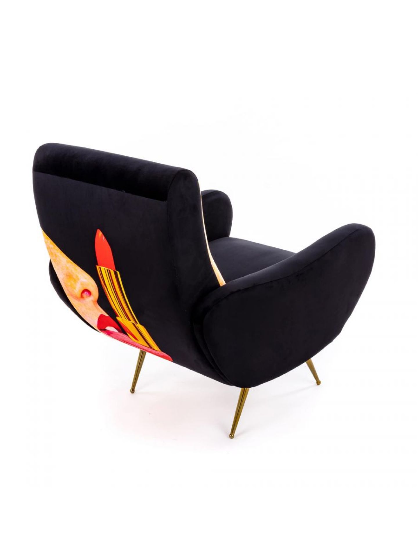 Toiletpaper fauteuil Tongue black Seletti Toiletpaper fauteuil Tongue black Seletti
