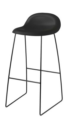 3D tabouret de bar 75 plastique - Sledge Base Gubi