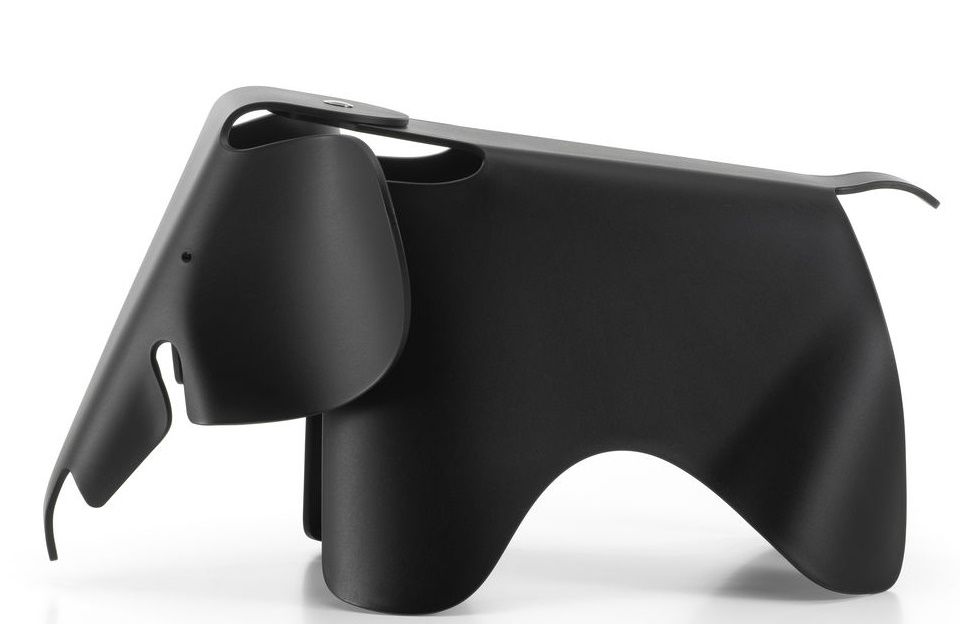 Eames Elephant tabouret RE Vitra noir profond