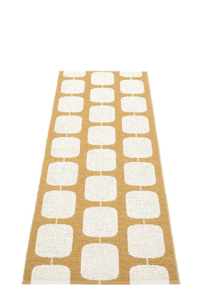 Sten Tapis en plastique 70x200 cm Pappelina Ochre/Vanilla