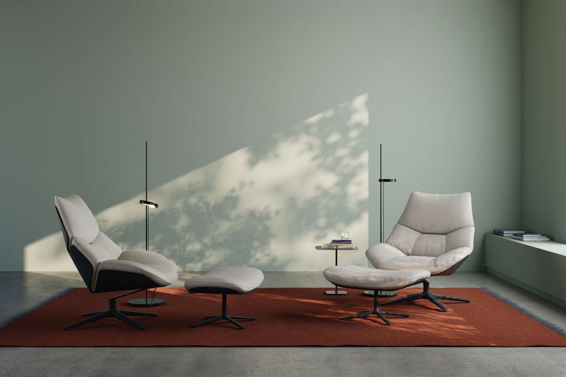 Shrimp 23 Ottoman Tabouret Cor 